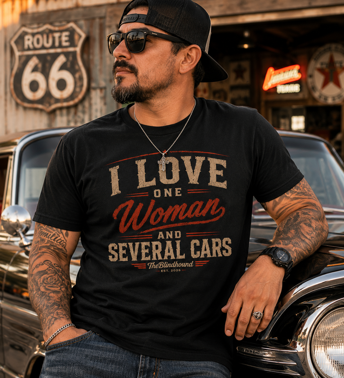 I Love One Woman and Several Cars Unisex Tee